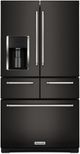 KitchenAid® 36 in. 25.8 Cu. Ft. Black Stainless Steel with PrintShield™ Finish French Door Refrigerator-0