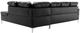 Mazin Furniture Barrington 2-Piece Black Right-Arm Facing Sofa Sectional and Chaise-3