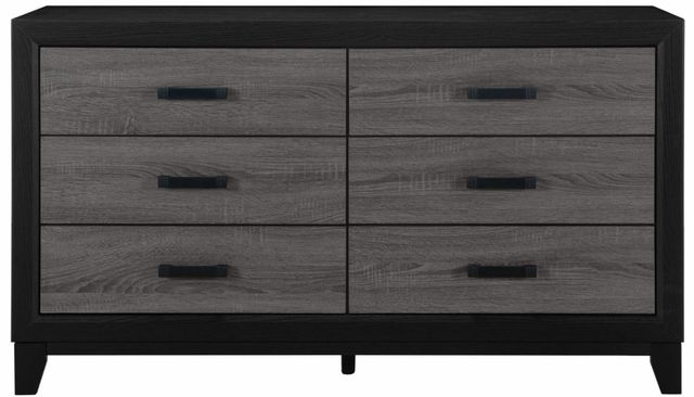 Global Furniture USA Lisbon 5-Piece Black/Gray King Bookcase Bedroom Set-3