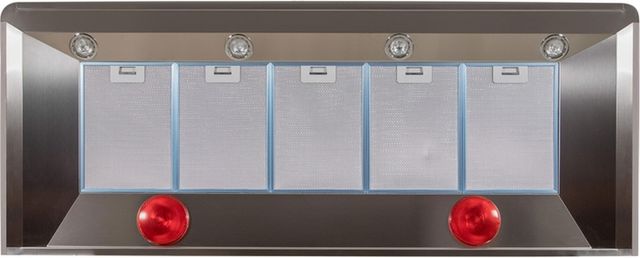Ilve® Majestic II Series 60" Gloss Black Wall Mounted Chimney Style Range Hood-1