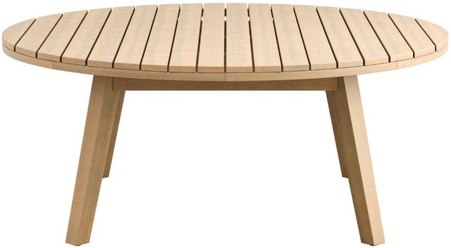 New Classic® Home Furnishings Wesley Beige Acacia Outdoor Patio Coffee Table-2