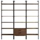 Coaster® Owens Wallnut 3-Piece Wall Mounted Bookshelf Set-0