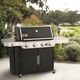 Weber® Genesis S-435 4-Burner Black Freestanding Liquid Propane Grill-4