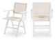 Meridian Furniture Preston White Dining Arm Chair-4