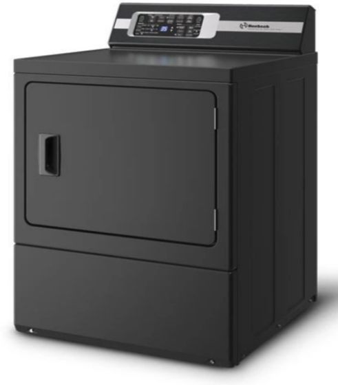 Huebsch® Matte Black Top Load Washer & Electric Dryer Laundry Pair-4