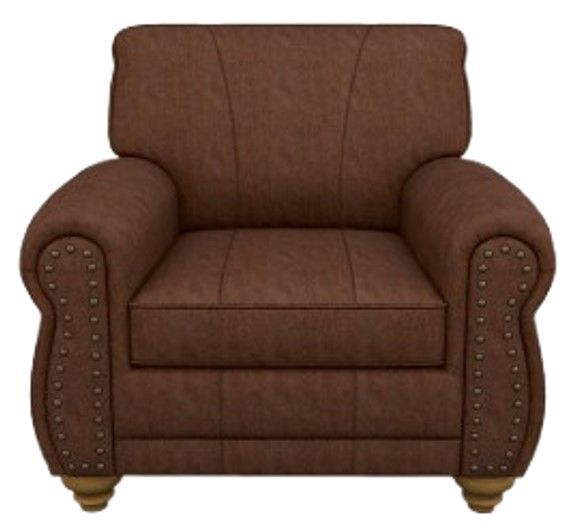 Best® Home Furnishings Customizable Leather Club Chair with Honey Birch Legs -1