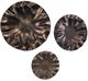 Uttermost® Peonia 3-Piece Golden Dark Bronze Aluminium Indoor-Outdoor Wall Decor Set -0
