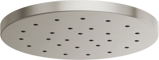 Brizo Essential™ H2Okinetic® Brilliance® Luxe Nickel® Linear Round Single-Function Raincan Shower Head-0