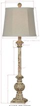 Forty West Carson Ivory Table Lamp-1