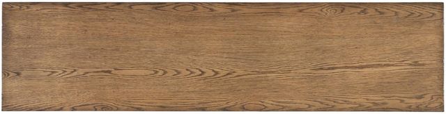 Legacy Classic Vintage Market Barnwood Oak 64" Console Table with Mallard Green Base-2