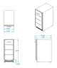 Kalamazoo™ Outdoor Gourmet Arcadia Series 15" Stainless Steel Refrigerator Drawers-1