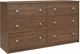 Ameriwood Home Ellwyn Saint Walnut 6 Drawer Dresser-1