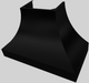 Vent-A-Hood® Designer Series 48" Black Wall Mounted Range Hood-4