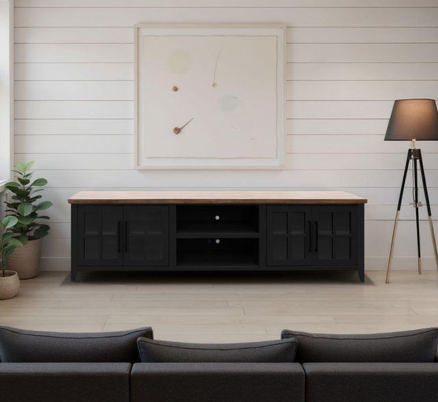 Legends Home Providence Black/Bourbon 96" TV Console-1
