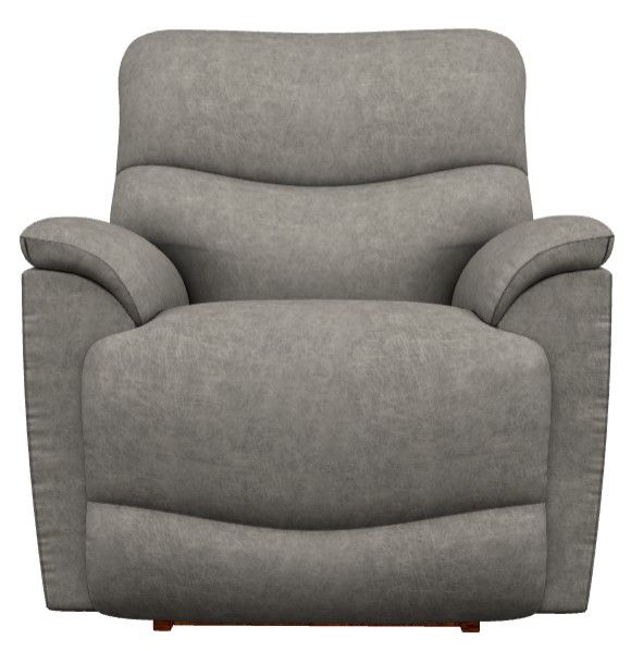 La-Z-Boy® Trouper Charcoal Power Rocking Recliner with Headrest-1