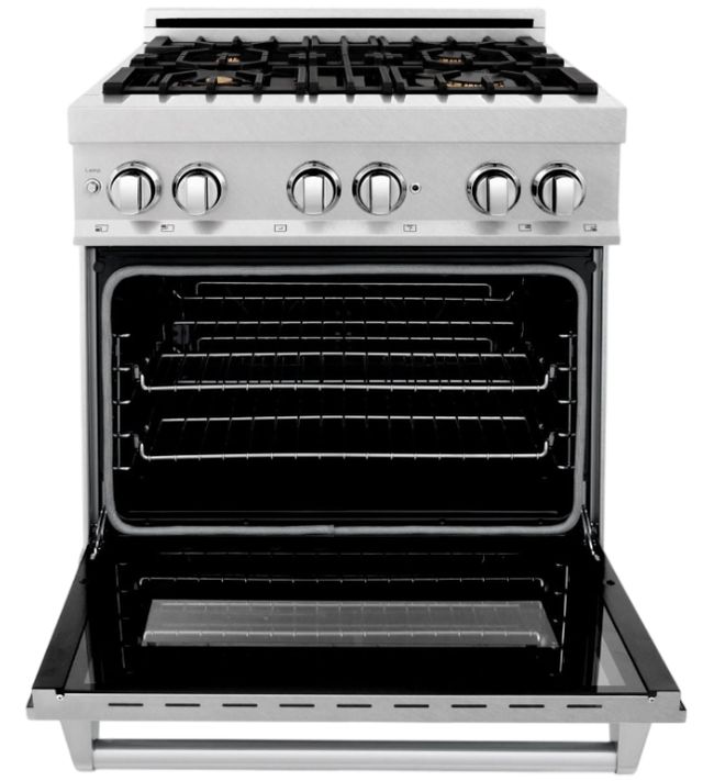ZLINE 30" Satin Stainless Steel Pro Style Dual Fuel Range-1