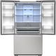 Sharp 36" Stainless Steel Counter Depth French 3-Door Refrigerator with Internal Water Dispenser-1