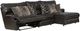 Catnapper® Como 3-Piece Chocolate Right Arm Facing Power Reclining Sectional-1
