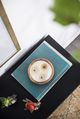 A & B Home Brown/White Teak Candle-4