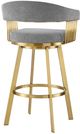 Armen Living Chelsea Anchor Gray/Gold Bar Stool-2