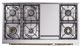 Ilve® Nostalgie II Noblesse 48'' Custom RAL Color Pro Style Dual Fuel Range with Brass Trim-2