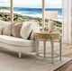 Michael Amini® Camellia Field Caramel Round End Table-1