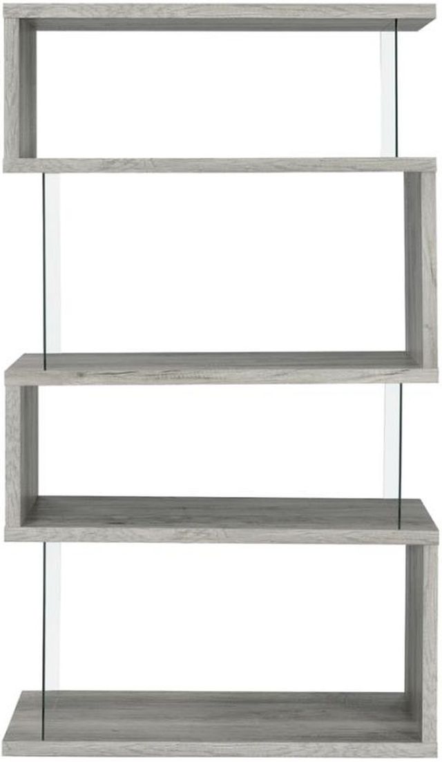 Coaster® Emelle Grey Driftwood Bookcase-1