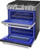 LG Signature 30" Textured Steel™ Slide In Dual Fuel Range-1