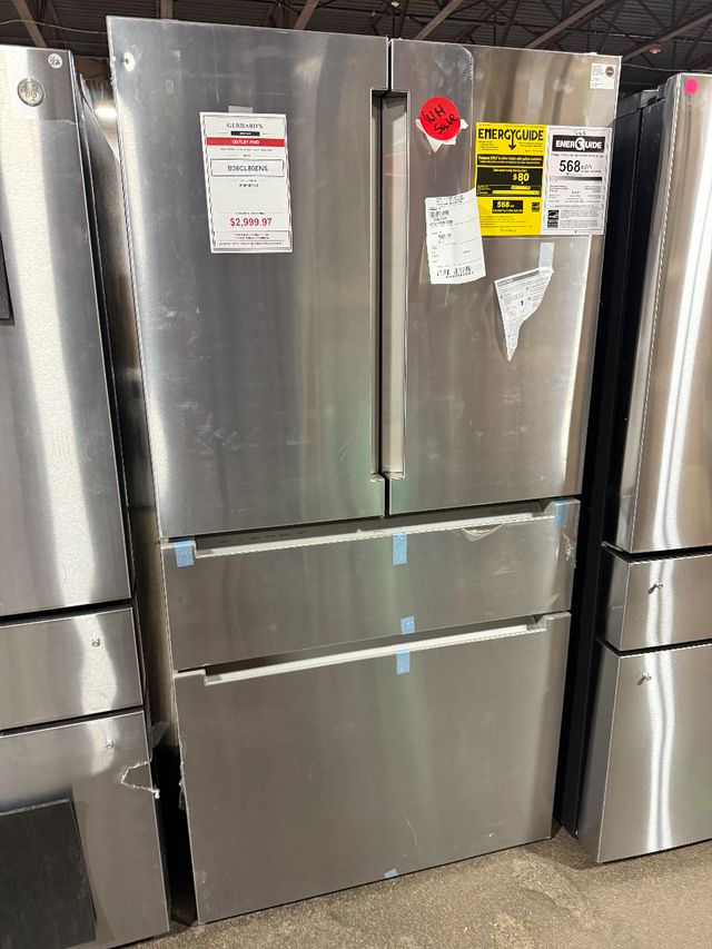 Bosch® 800 Series 36" 20.5 Cu. Ft. Stainless Steel Counter Depth French Door Refrigerator-0