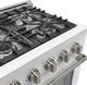 Unique® Appliances Classic Retro 30" White Slide-In Propane Gas Range-5