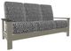 Telescope Casual Leeward Agra Classic/Storm Fabric/Polymer Outdoor Cushion Three-Seat Sofa with Boardwalk Rustic Polymer Arms-0