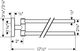 Hansgrohe PuraVida Chrome Dual Towel Bar-1
