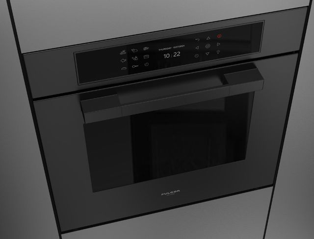 Fulgor Milano Matteo 700 Series 24" Matte Black Single Electric Wall Oven-1