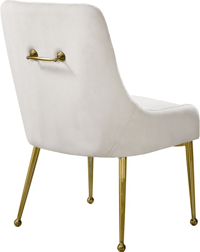 Meridian Furniture Owen Cream Velvet Dining Chair-2