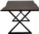 Porter International Designs Manzanita Midnight Dining Table with Black X Base-3
