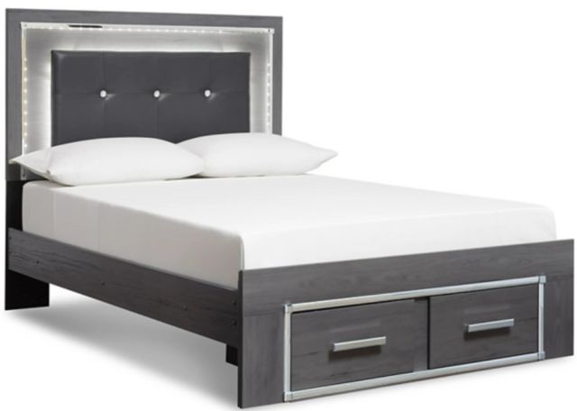 Signature Design by Ashley® Lodanna 3-Piece Gray Queen Panel Bed Set-1