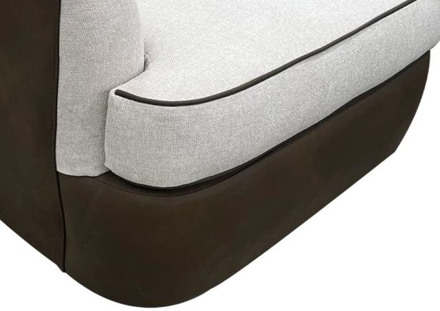 International Furniture Direct Tumbi Brown/Ivory Swivel Accent Chair-2