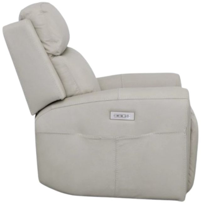 Flexsteel® Barnett Timber Leather Power Recliner with Power Headrest and Lumbar-3