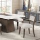 Furniture of America® Grasten 5-Piece White Dining Table Set with Dark Walnut Base-4