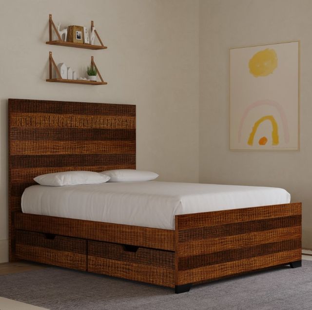 Westwood Design Urban Rustic Brushed Wheat Youth Full Panel Bed-1