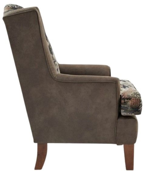 Best® Home Furnishings Field & Stream Home Andrea MFX1 Wing Back Chair with Dark Walnut Legs-1