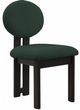 Meridian Furniture Napa Green/Black Boucle Upholstered Dining Chair-0