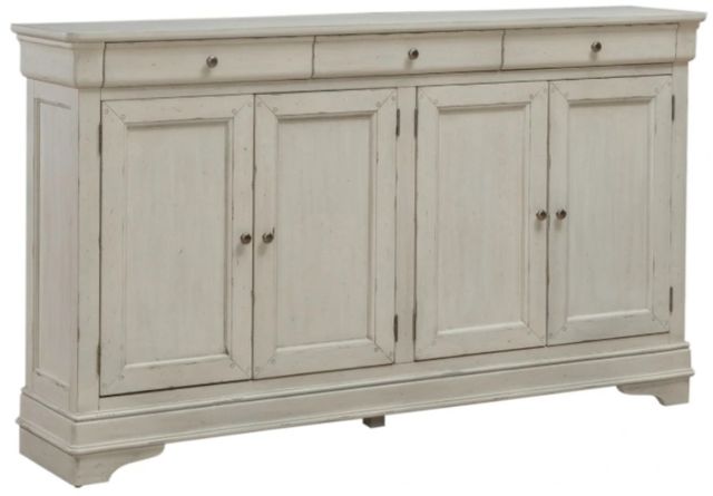 Liberty Furniture Morrow Bay Porcelain White Hall Buffet-0