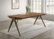 Coaster® Randolph Sheesham Smart Top Dining Table with Red Brown Base-1