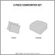 Olliix by Madison Park Adelyn Ivory Full/Queen Ultra Plush Down Alternative Comforter Set-3