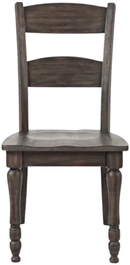 Jofran Inc. Madison County Barnwood Ladderback Dining Side Chair-2