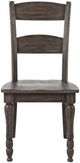 Jofran Inc. Madison County Barnwood Ladderback Dining Side Chair-2