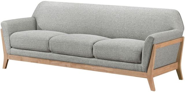 Coaster® Vaughn Gray Upholstered Flared Arm Sofa-4