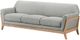 Coaster® Vaughn Gray Upholstered Flared Arm Sofa-4