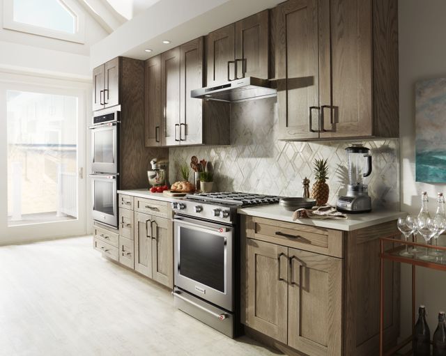 KitchenAid® 30" Stainless Steel Slide In Gas Range-4